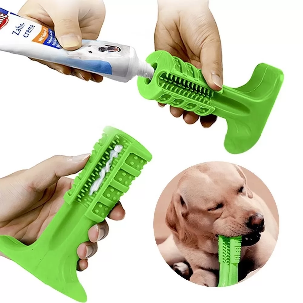 Escova de Dente Para Cachorro – Mordedor e Massageador