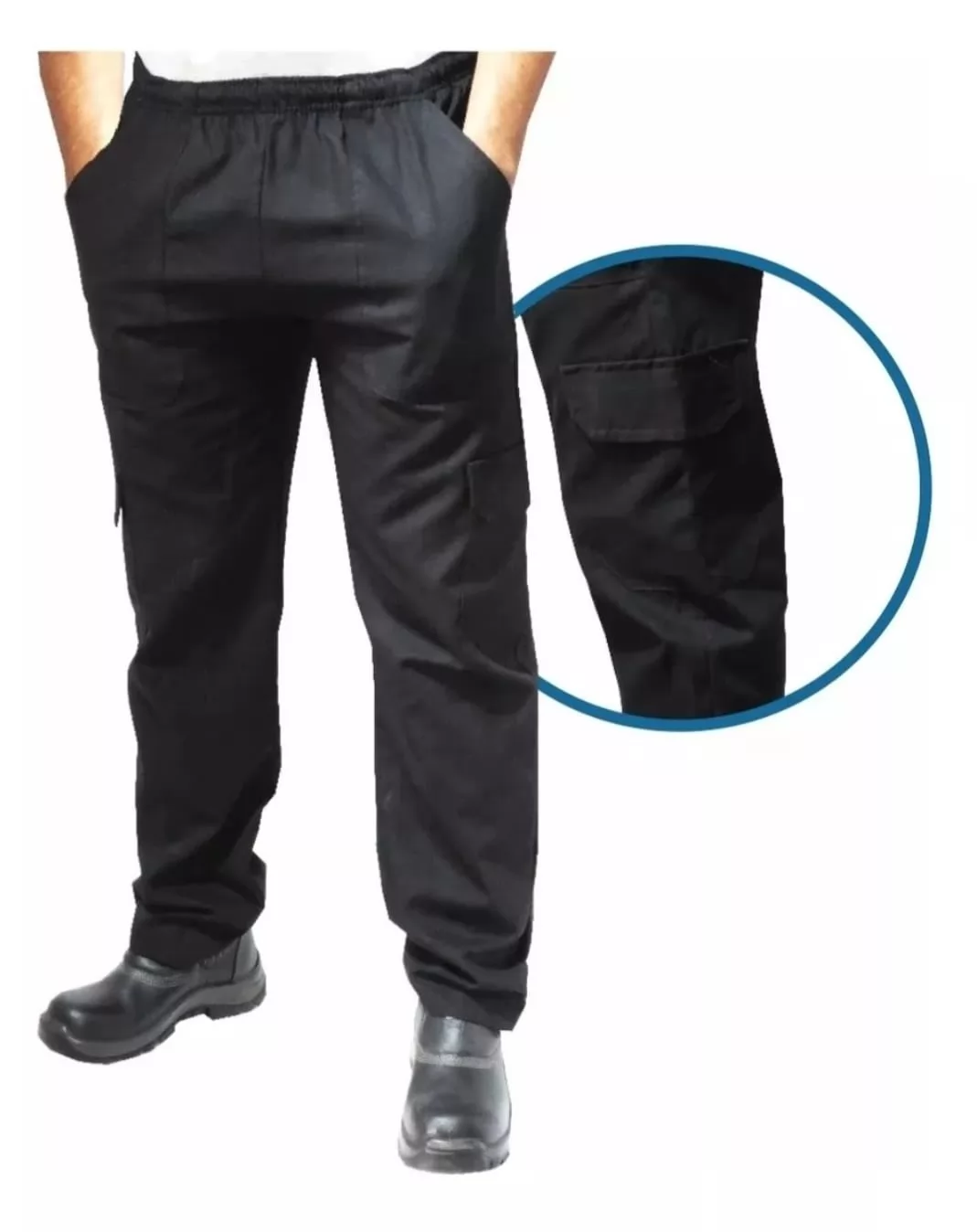 Calça Cargo Brim Pesado