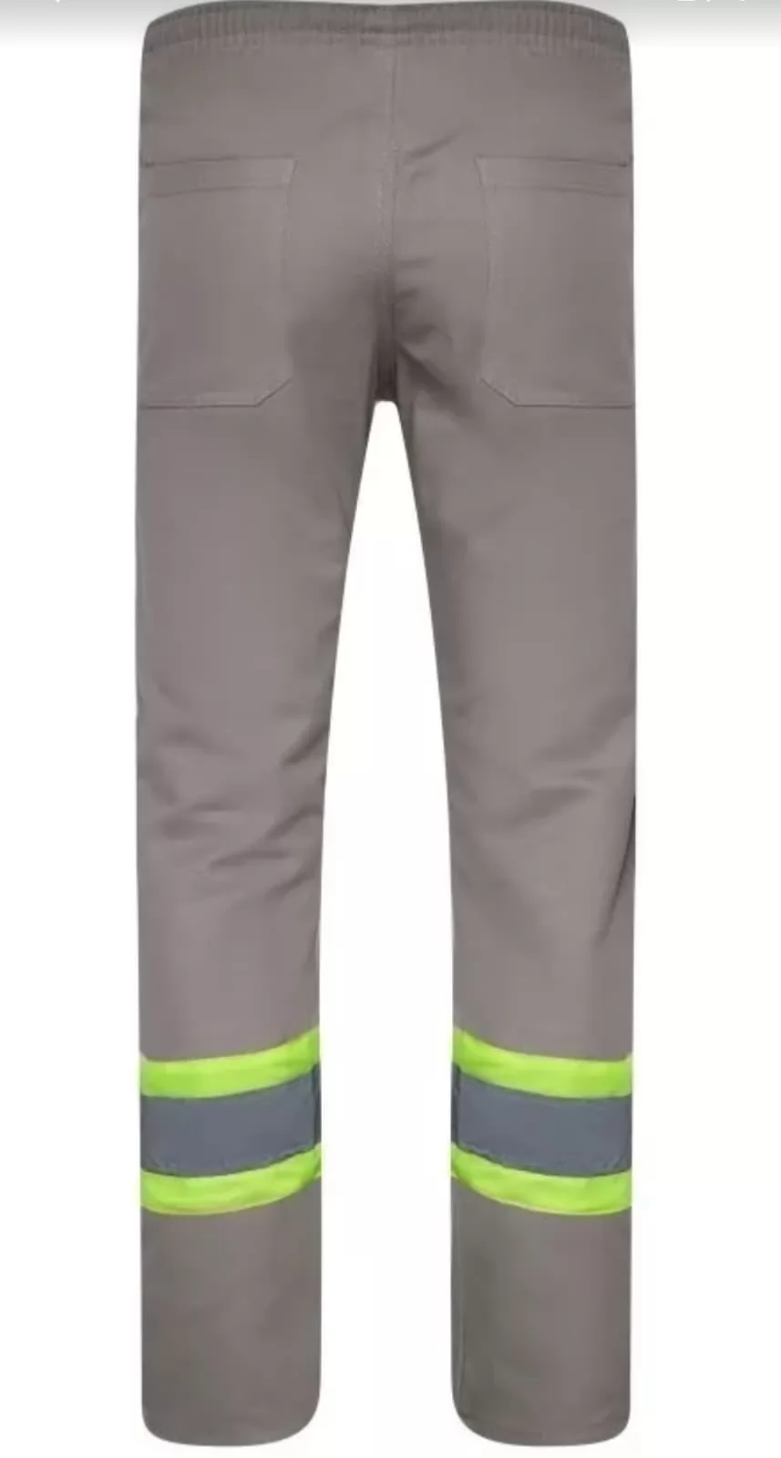 Calça Brim Pesado Com Refletivo Uniforme Profissional